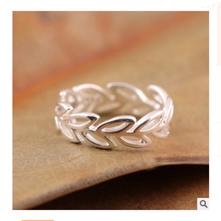 Copper Hollow Leaf Ring For Women Brass Accent Korean Style Constellation Jewelry Elegant Everyday Wear Gift Idea