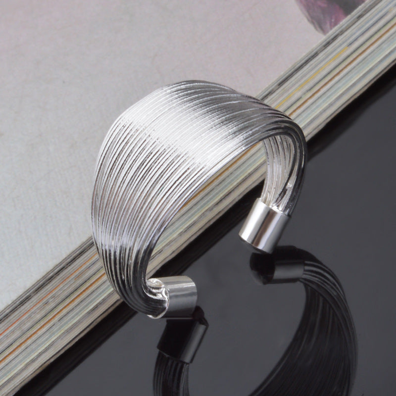 Womens Copper Electroplated Ring Adjustable Opening Ring