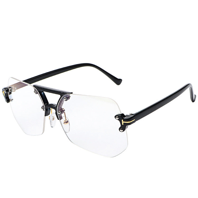 Frameless Sunglasses UV400 Protection Resin Frame Fashion Eye Protection For Everyday Wear Sun Shield Gear Now