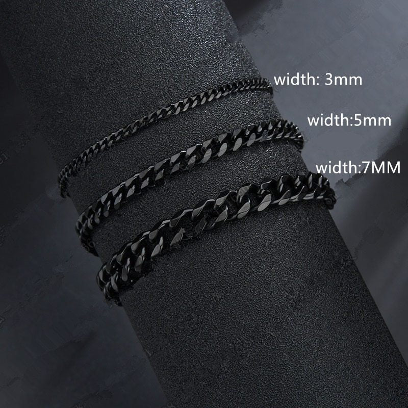 Stainless Steel Cuban Link Bracelet 5mm Wide 18cm Plus 5cm Extension Durable Everyday Wear Ideal Gift For Him Today