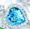 Heart Bracelet With Sparkling Blue Crystals Three Moving Hearts Symbolizing Love And Hope Jewelry Timeless Now