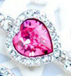 Heart Bracelet With Sparkling Blue Crystals Three Moving Hearts Symbolizing Love And Hope Jewelry Timeless Now