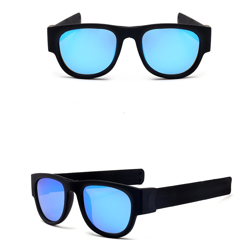 Folding Bracelet Sunglasses Polarized Resin Lenses UV400 Protection For Men Women Sports Fashion Riding Unisex