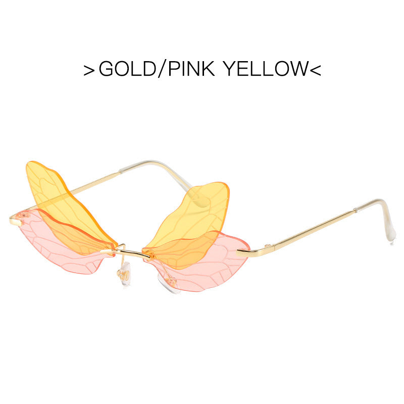 Unisex Sunglasses Gradient Lens Metal Frame Beachwears Eyewear Colorful Hip Hop Style Sunglasses Pro Polarized