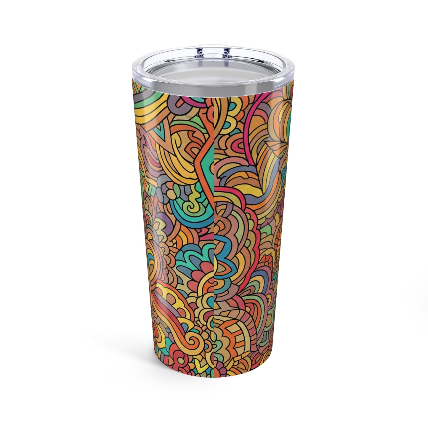 20oz Stainless Steel Tumbler With Design Double Wall Vacuum Insulated Spill Resistant Travel Mug For Hot And Cold