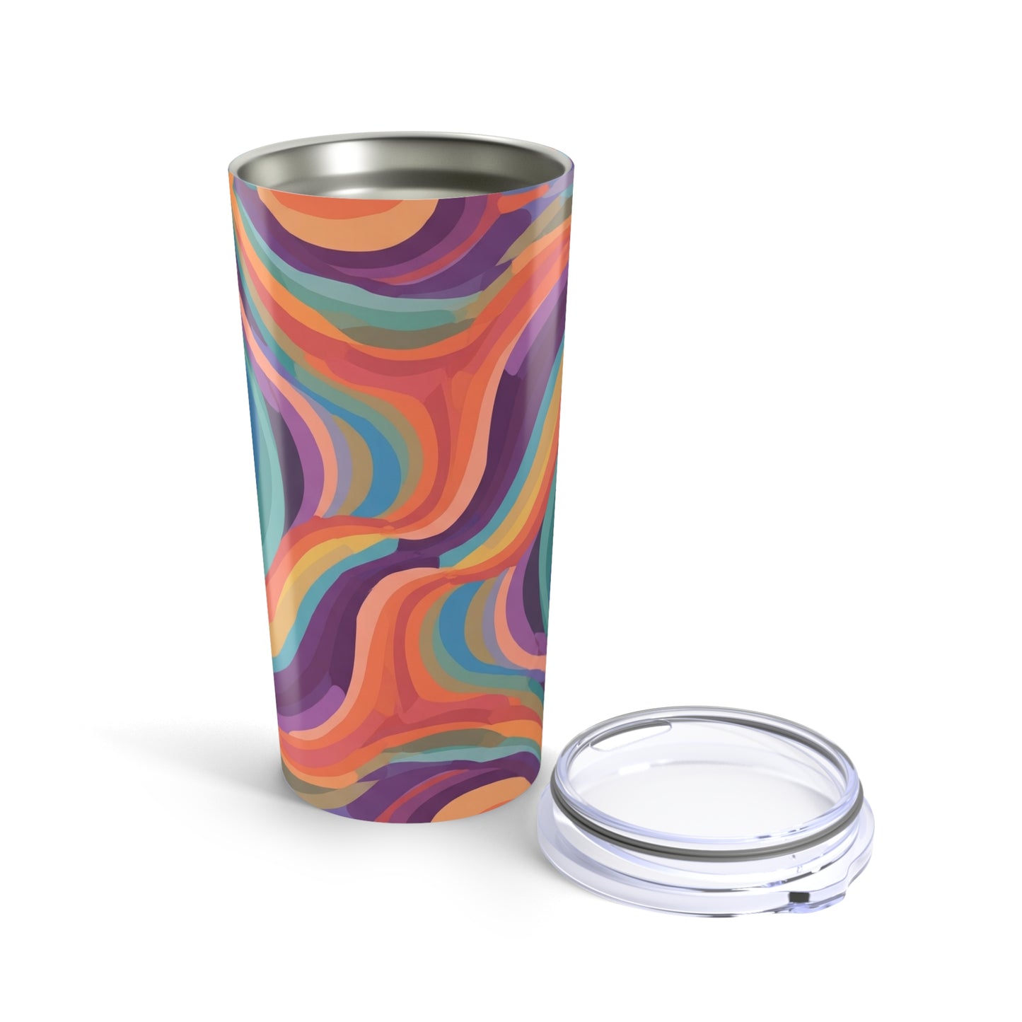 20oz Stainless Steel Tumbler With Double Wall Vacuum Insulated Leak Proof Travel Mug With Lid For Hot And Cold