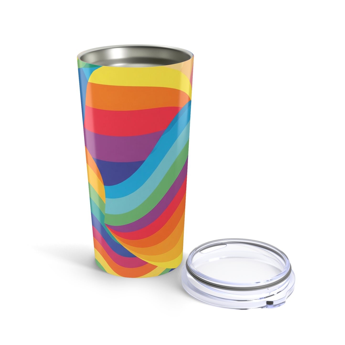 20 Ounce Stainless Steel Tumbler With Double Wall Vacuum Insulation Spill Resistant Lid For Hot And Cold Beverages