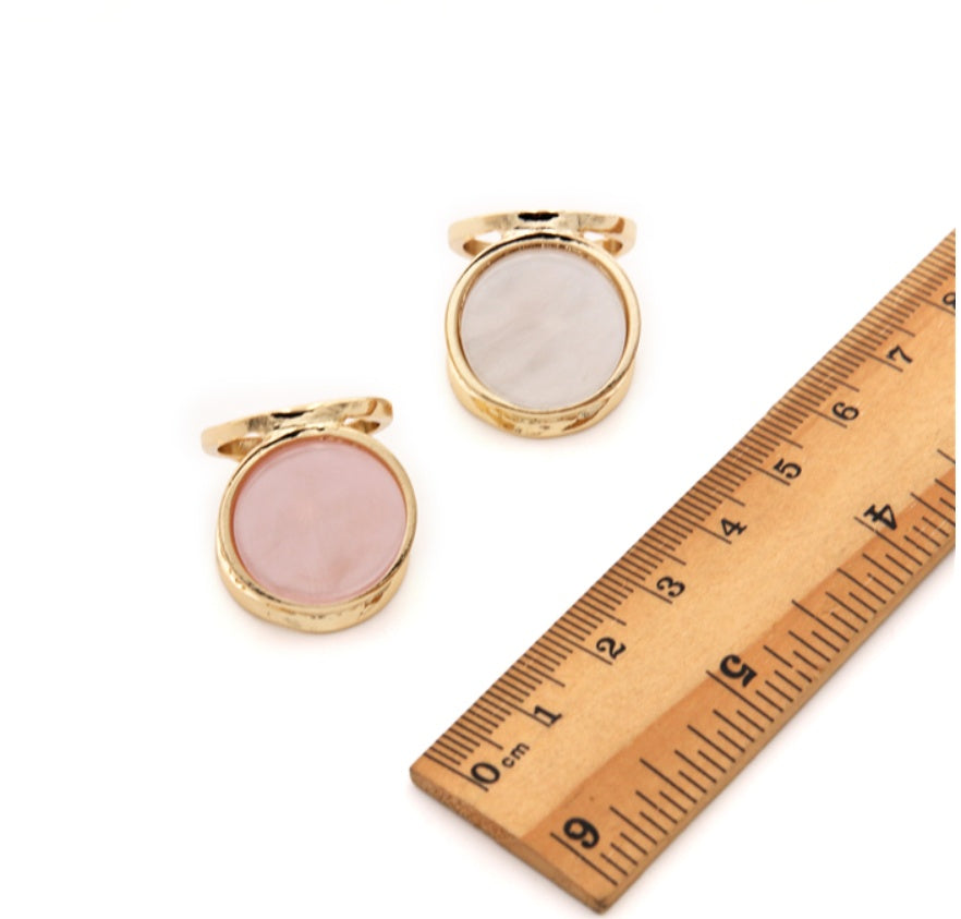 Women Acetate Ring Geometric Alloy Jewelry Trendy Ring