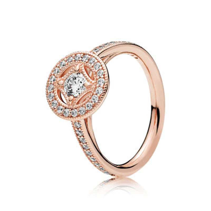 Rose Gold Zircon Rings Set Metal Finish Assorted Styles For Women Jewelry Collection Elegant Everyday Wear Now