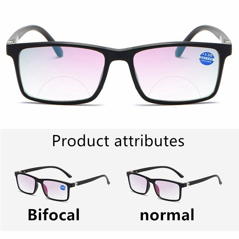Reading Glasses With Double Lens Anti Blue Light Filter Clear Vision Readers For Eye Strain Relief Lightweight