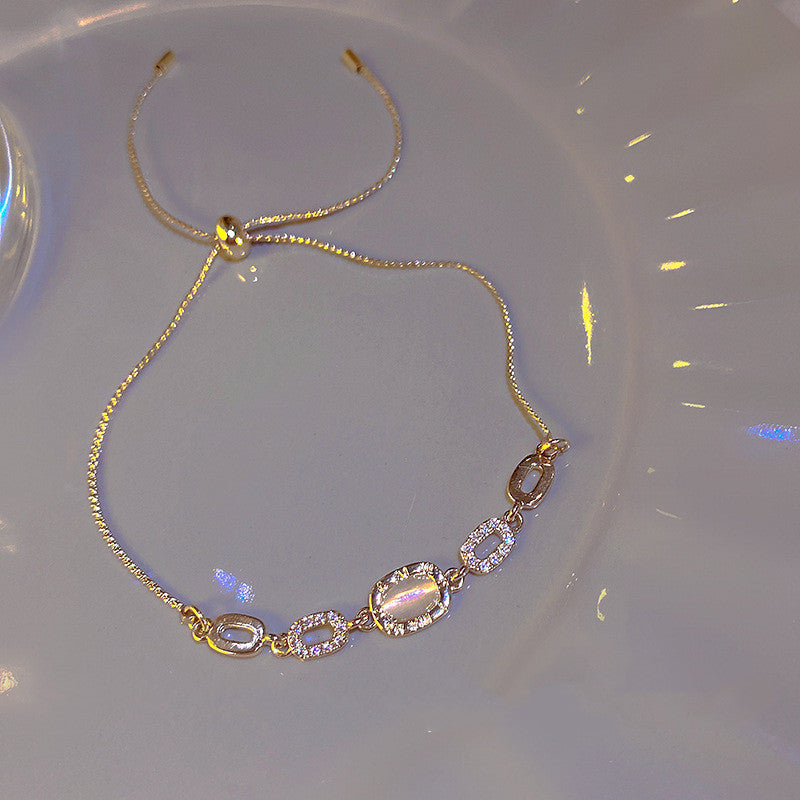 Geometric Copper Bracelet Electroplated Fashion Jewelry Cuff Bangle For Women And Girls Elegant Accessory Gift Ready