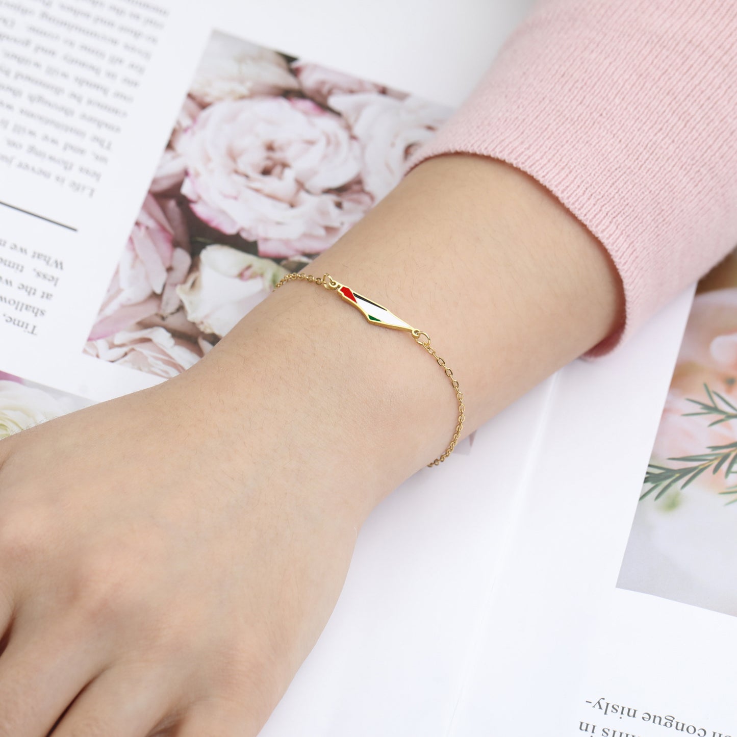 Unisex Titanium Steel Double Layer Bead Necklace Bracelet Simple Electroplated Letter Number Design Jewelry Cross Chain