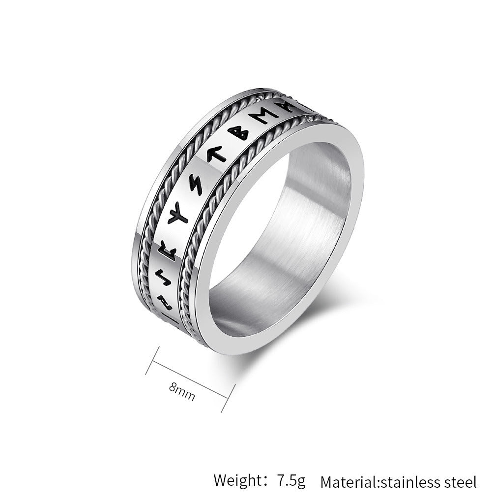 Unisex Titanium Steel Ring Polished Fashion Jewelry Durable Band For Everyday Wear Modern Sleek Design For All