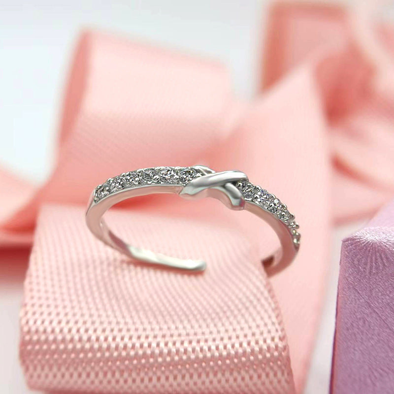 Womens Adjustable Initial Letter Ring Rose Gold Copper