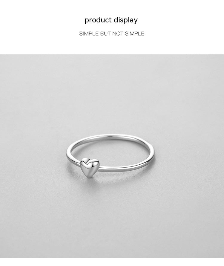 Womens Sterling Silver Heart Ring Elegant And Simple Design Perfect Everyday Wear Special Occasions Affordable
