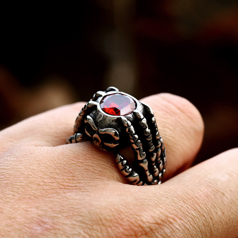Domineering Hand Bone Men's Ring