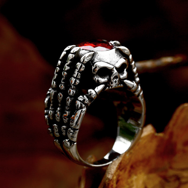 Domineering Hand Bone Men's Ring