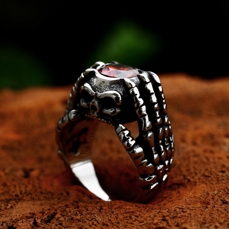 Domineering Hand Bone Men's Ring