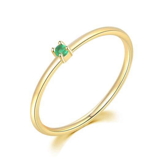 Geometric Copper Inlaid Zircon Ring For Women Elegant Simple Fashion Jewelry Accessories Everyday Sparkle Glow