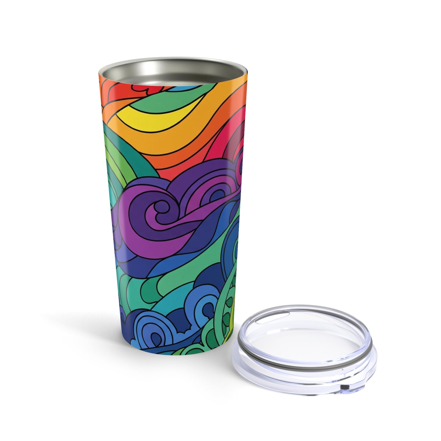 20oz Stainless Steel Travel Mug With Double Wall Vacuum Insulation Spill Resistant Design For Hot Or Cold Beverages