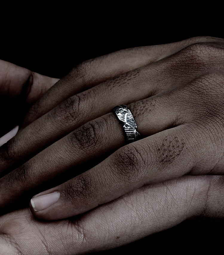 Adjustable Copper Ring With Geometric Design For Men And Women Unisex Band Ring Electroplated Finish Durable Everyday