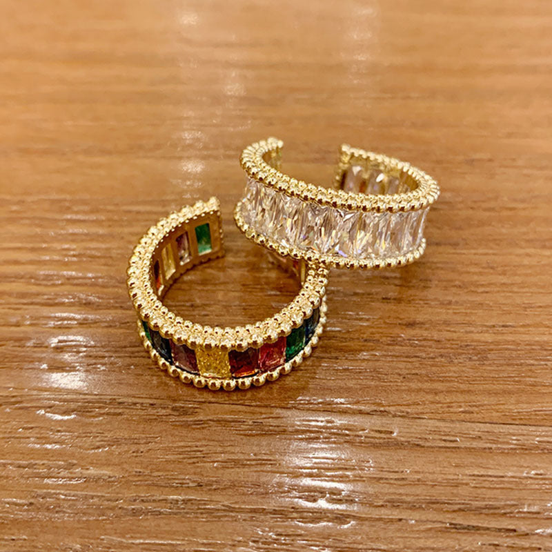 Rainbow Ring For Women Retro Open Copper Adjustable Band Jewelry Classic Style Trendy Gift For Everyday Wear Today