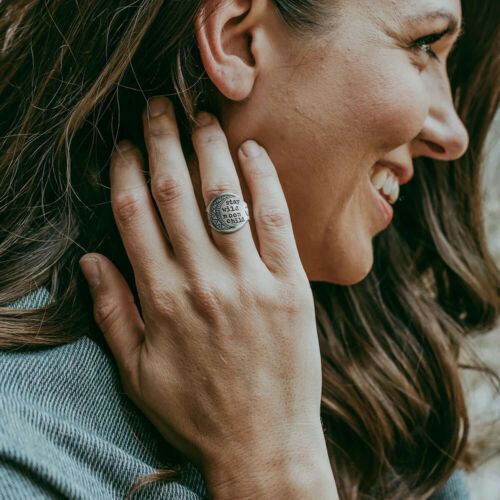 Moon Ring Gold Plated Alloy With Gemstones Electroplated Finish Unisex Fashion Ring Travel Souvenir Gift Style