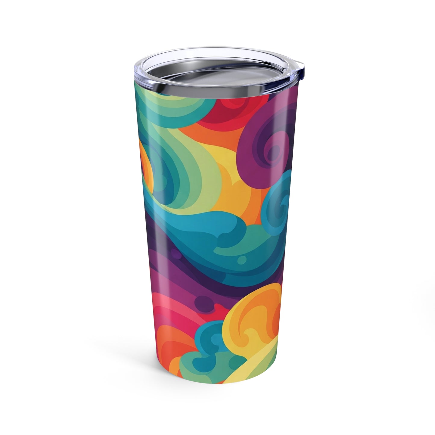 20oz Stainless Steel Insulated Tumbler With Double Wall Vacuum Design Leak Proof Lid And Printed Design Fits 20oz