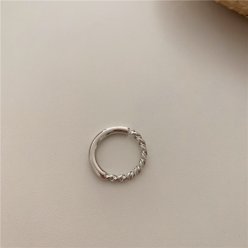 Womens Pearl Cross Ring Adjustable Gold Plated Copper Vintage Fashion Jewelry Quality Durable Versatile Vintage