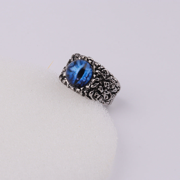 Skull Eye Ring Vintage Alloy Adjustable Gothic Ring Electroplated Individually Packed For Men High Quality Now