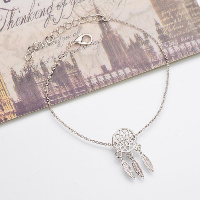 Womens Cartoon Animal Zodiac Openwork Bracelet Feather Alloy Jewelry Gift For Her Zodiac Lovers For Daily Wear