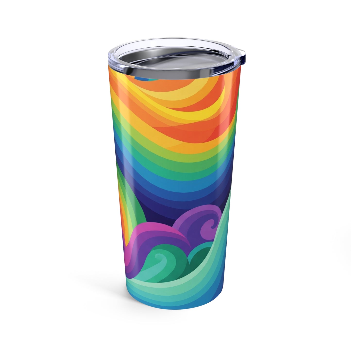 20oz Stainless Steel Travel Mug With Double Wall Vacuum Insulation For Hot Cold Beverages Featuring Vibrant