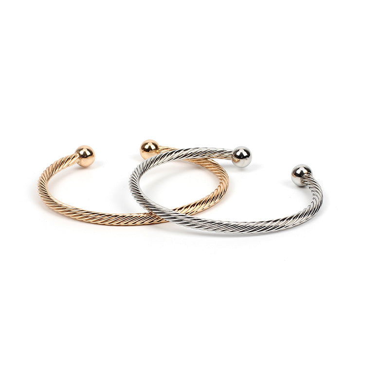 Embossed Brass Opening Bracelet Women Adjustable Gold Plated Flower Inlay Travel Bangle Elegant Gift Idea Chic