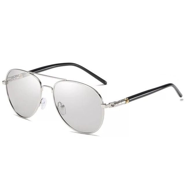 Mens Polarized Sunglasses UV400 Protection Metal Frame TAC Lens Enhanced Clarity 99 Percent Visible Light Transmission