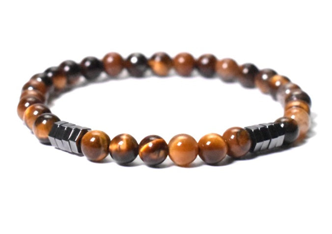Couple Bracelets Set Natural Agate Tiger Eye Stone Charm Lightweight Bracelets Valentines Day Birthday Gift Now