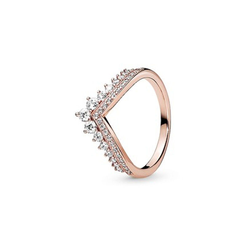 Rose Gold Zircon Rings Set Metal Finish Assorted Styles For Women Jewelry Collection Elegant Everyday Wear Now