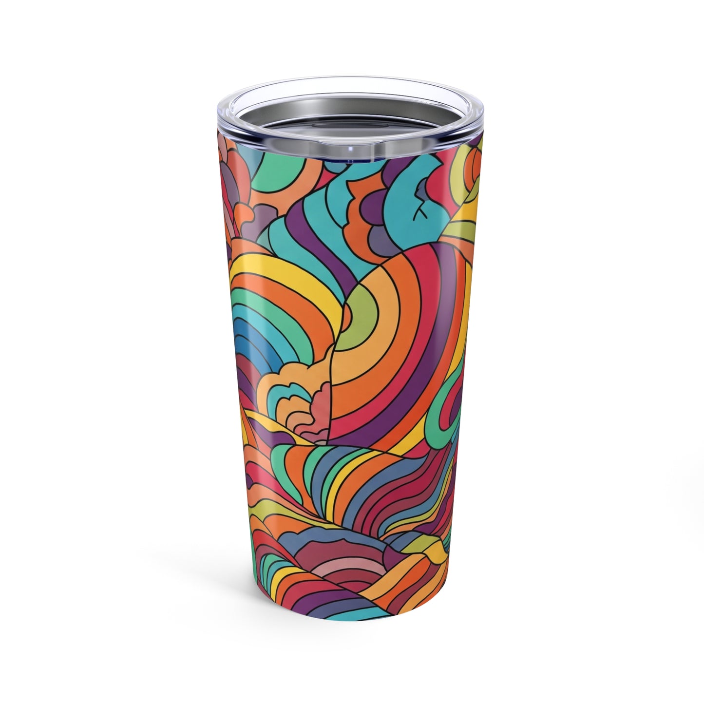 20 Oz Stainless Steel Travel Tumbler With Double Wall Vacuum Insulation Spill Resistant Durable Printed Beverage
