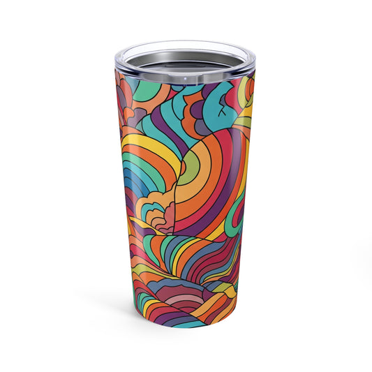 20 Oz Stainless Steel Travel Tumbler With Double Wall Vacuum Insulation Spill Resistant Durable Printed Beverage