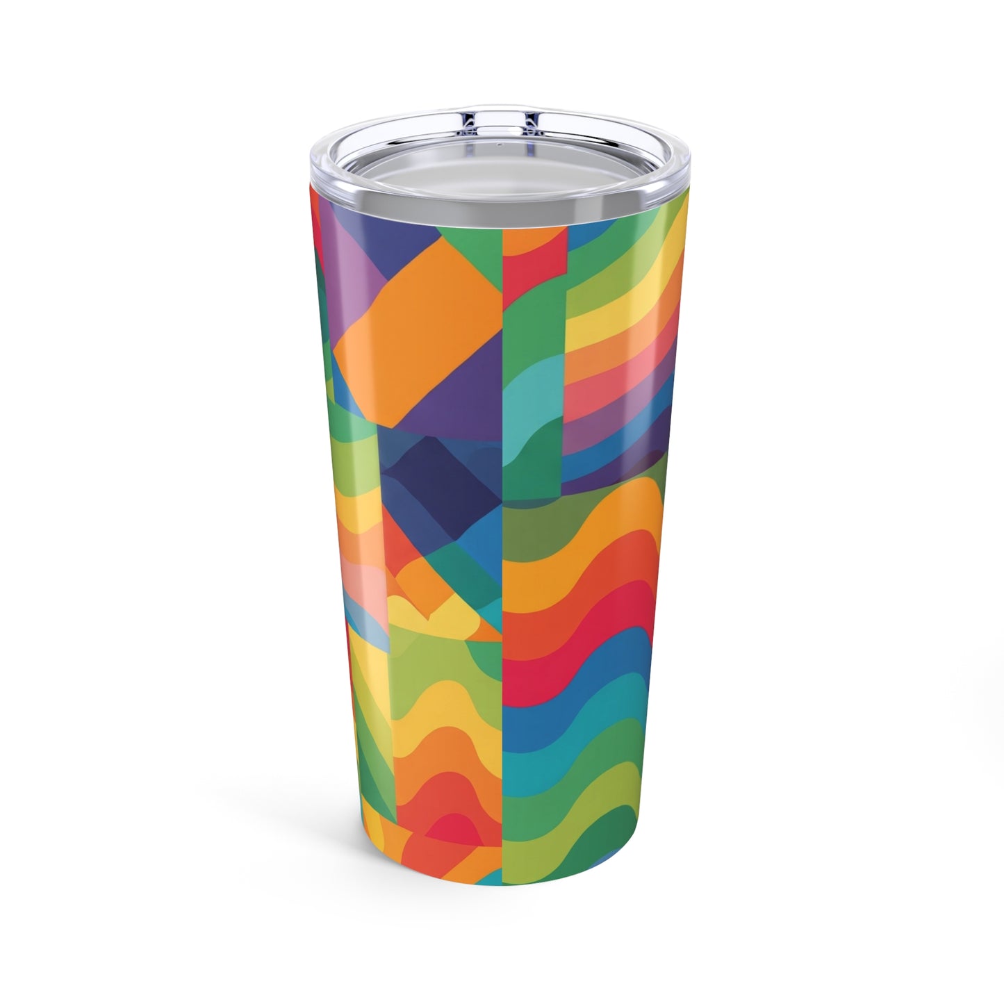 20oz Stainless Steel Tumbler With Printed Image Double Wall Vacuum Insulation Spill Resistant Keeps Drinks Hot Or