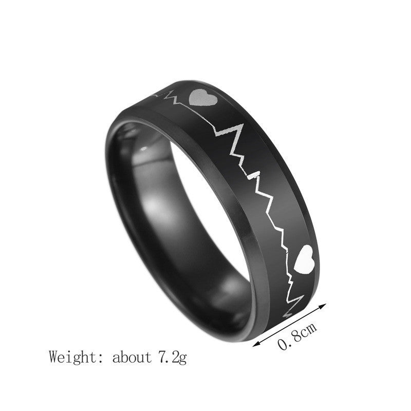 Stainless Steel Unisex Ring Simple Everyday Wear Gift