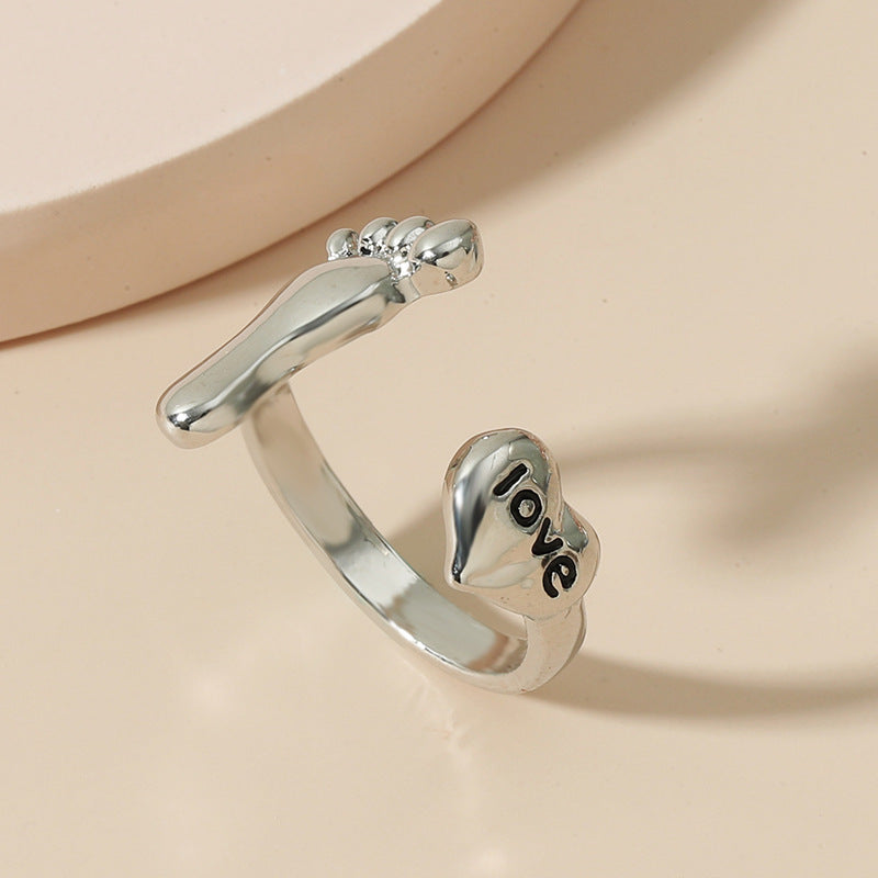 Geometric Alloy Ring With Inlaid Artificial Gem And Semi Precious Stone Fashion Jewelry For Women For Fresh Look