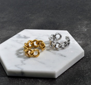 Unisex Adjustable Opening Ring Aluminium Alloy Geometric Electroplated Fashion Jewelry Birthday Gift For Women