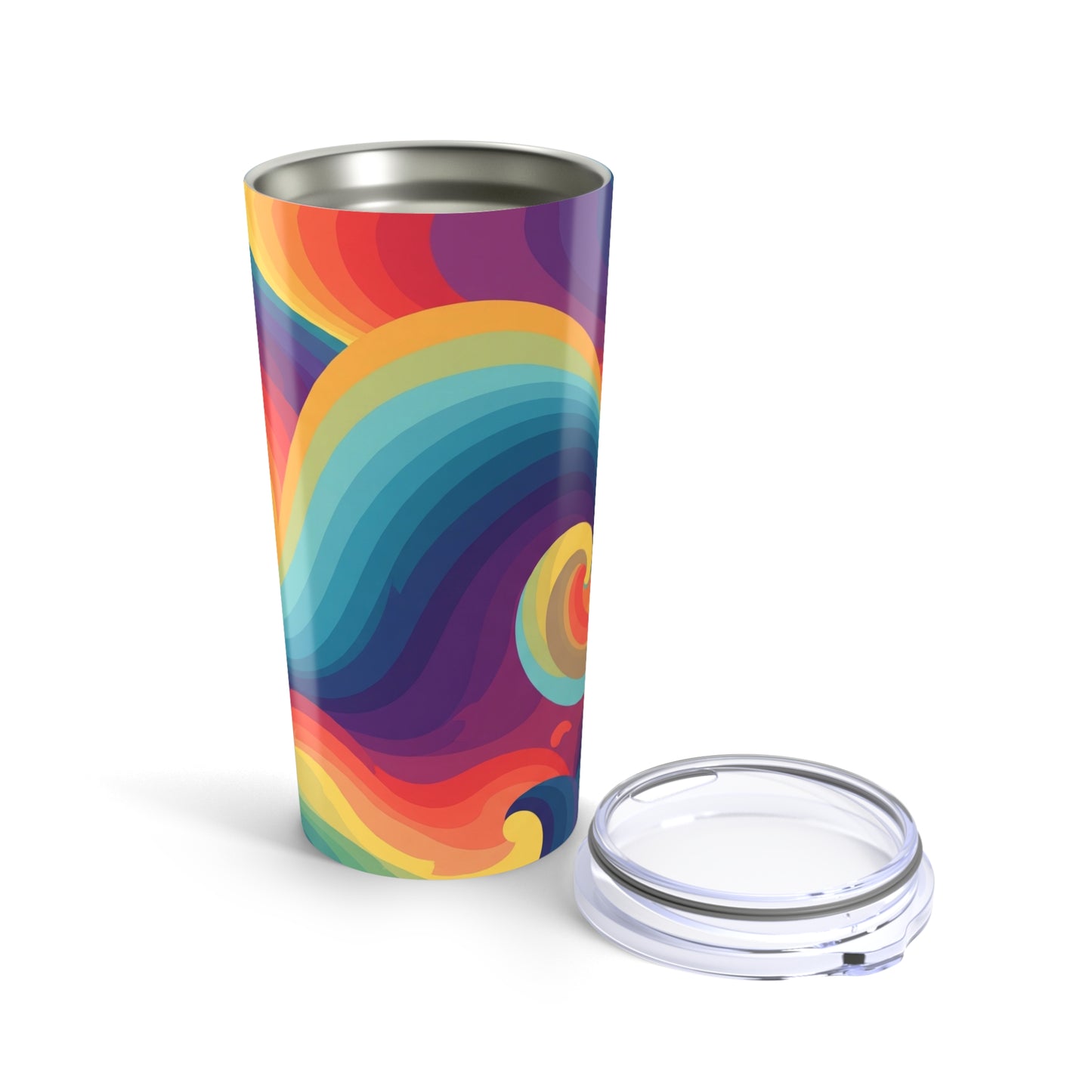 20oz Printed Stainless Steel Travel Mug With Double Wall Vacuum Insulation Leak Proof Lid For Hot And Cold