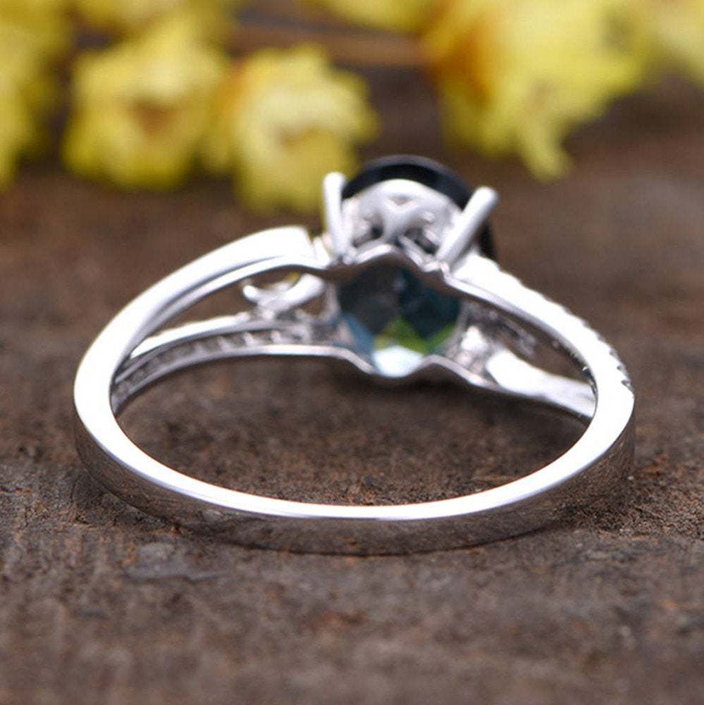 Womens Brass Ring With Artificial Gemstone Inlay Geometric Ethnic Retro Cartoon Ring Fashion Accessory For Women