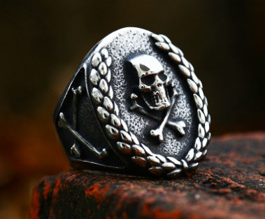 Retro Personalized U Shaped Stainless Steel Ring For Men