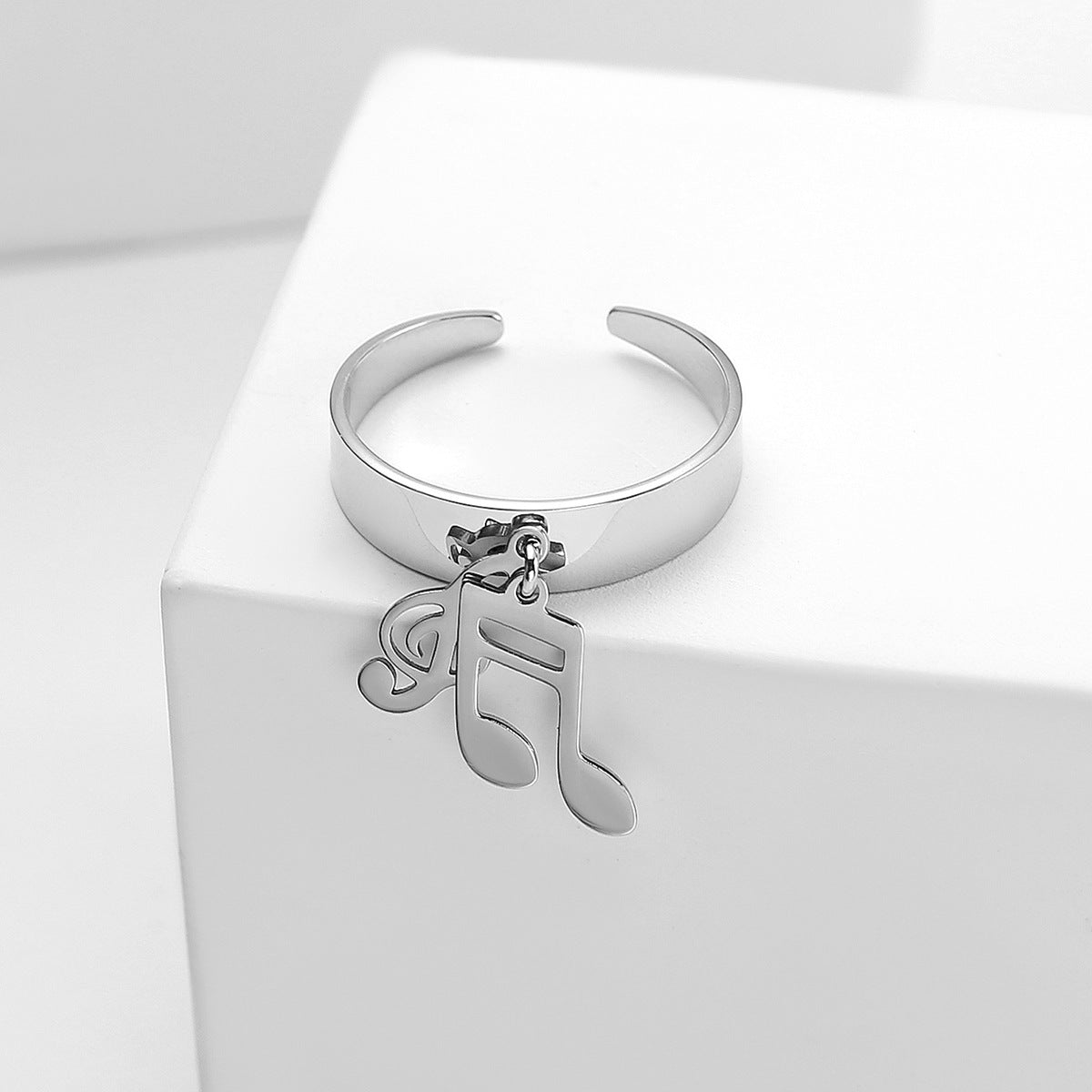 Simple Retro Knuckle Water Drop Geometry Diamond Ring Open Mouth Copper Geometric Animal Zodiac Electroplating Sweet