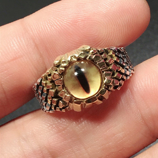 Skull Eye Ring Vintage Alloy Adjustable Gothic Ring Electroplated Individually Packed For Men High Quality Now