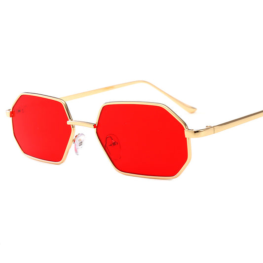 Ocean Color Sunglasses With Metal Frame And PC Lens 99 Percent Visible Light Transmission Fashion Eyewear Look