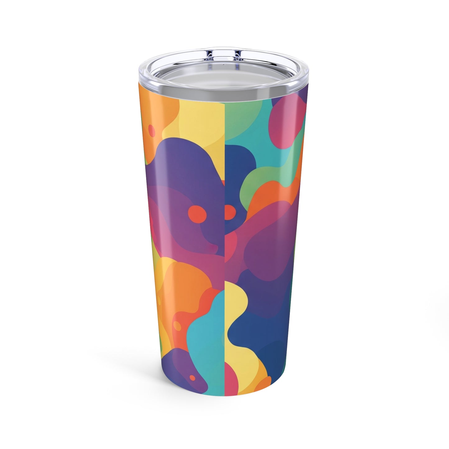 20oz Stainless Steel Tumbler With Printed Design Double Wall Vacuum Insulated Leak Proof Travel Cup Dishwasher Safe