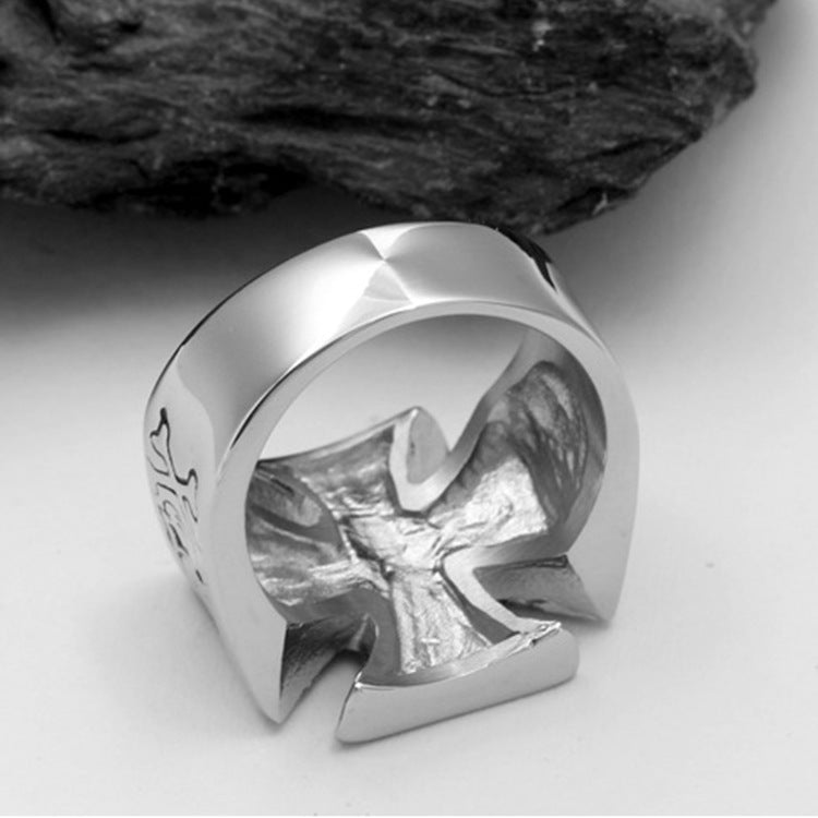 Men's Stainless Steel Skull Ring Vintage Animal Zodiac Biker Ring Steel Color Jewelry for Men Animal Statement Ring Cool Men's Ring Fashion Jewelry